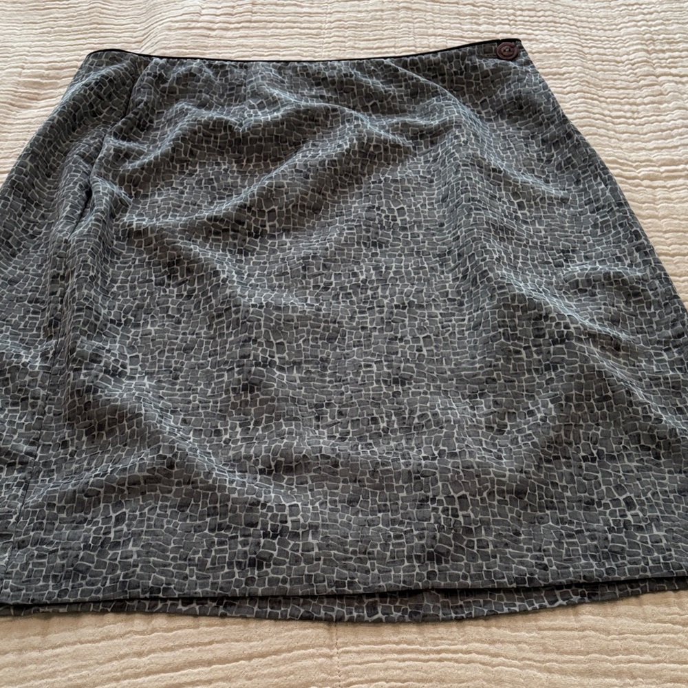 Worthington Charcoal Gray Wrap Skirt